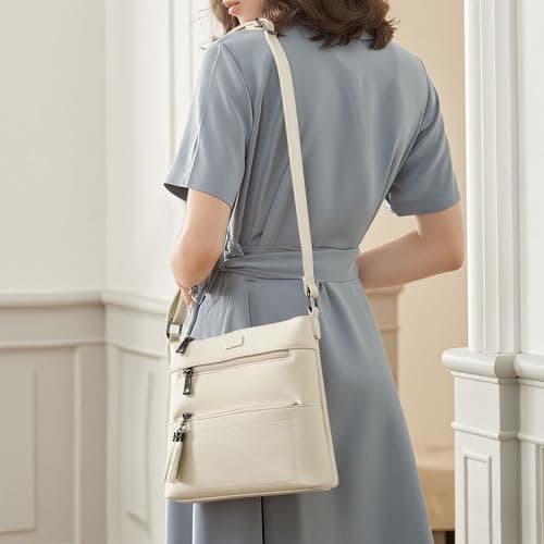 Kiss Sea Womens Crossbody Purse Leather Travel Crossbody Bag with Tassel and Adjustable Strap view 2