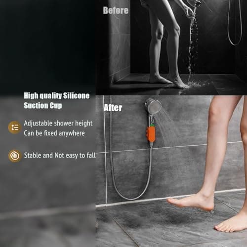 4 Pack Vacuum Suction Cup Shower Head Holders, Silicone Strong Suction & Waterproof Showerhead Holder, Bathroom Handheld Shower Holder, Removable Wall Mounted Suction Bracket view 3