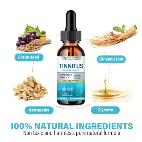 Tinnitus Relief for Ringing Ears, Natural Tinnitus Support Drops, Effective Support for Men & Women view 4