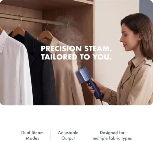 Nesugar G2 Pro Global Travel Steamer for Clothes, Silver Blue view 5
