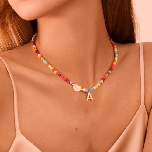 Ursteel Colorful Initial Necklaces for Women - Teen Girl Gifts Trendy Stuff view 6