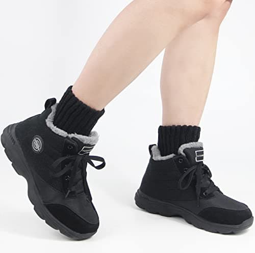 BenSorts Women's Winter Boots Socks Thick Warm Cozy Crew Socks Solid Color Gifts view 5