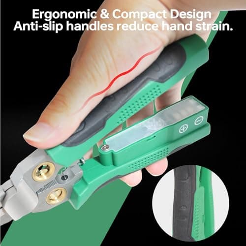 Laukowind 8 in 1 Wire Stripper with Voltage Tester, Wire Stripper Pliers Multi-Function Electrician Tool for Stripping Cutting Scraping Crimping Wires Car & Home Electrical Repair view 5