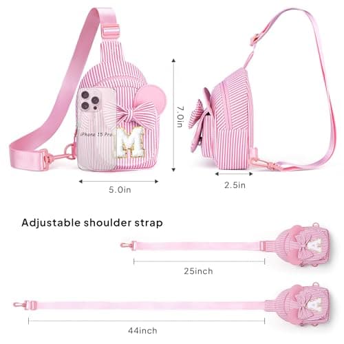 Sling Bag for Girls Kids Gifts for 2 3 4 5 6 Year Old Girl, Blue S view 3