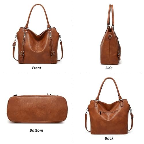 TANTOMI Tote Handbags for Women Hobo Purse and Shoulder Bags Multiple Pockets with Adjustable Strap for Work Travel Everyday view 6