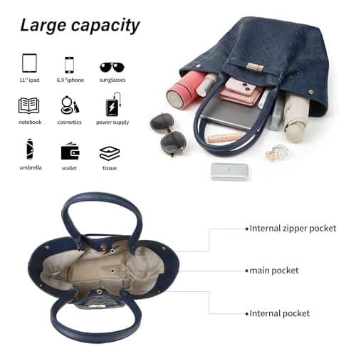 Women Fashion Handbags Wallet Tote Bag Shoulder Bag Top Handle Satchel Purse Set 4pcs view 4