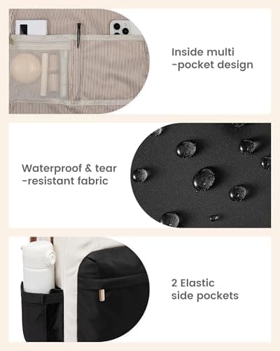 LOVEVOOK Laptop Backpack Purse for Women, 15.6 Inch Travel Laptop Bag with USB Port, Waterproof Work Teacher Nurse Computer Backpack, Durable Casual Daypack view 4