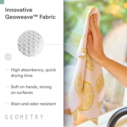 GEOMETRY Spring Kitchen Towels - Quick Dry Microfiber Cloth Spring & Summer Dish Towels for Kitchen Drying - Premium Quick Dry Towel - Sandy Boho, 18" x 30" - 2-Pack view 6