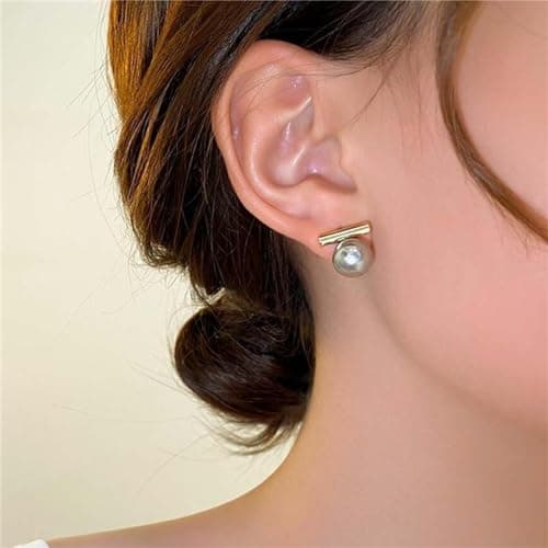 Hoop Earring Sterling Silver 40mm Plated Gold/Silver Trendy Earrings for Women 2024 Lightweight Hypoallergenic Earrings view 4