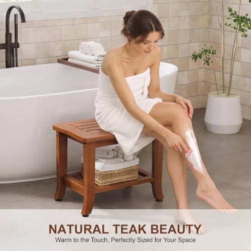 Jekruiet 201 Teak Shower Bench view 3