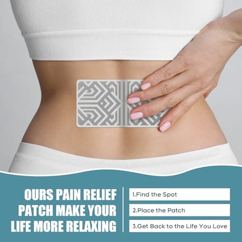 Reusable Pain Relief Patch, Drug-Free for Muscle & Joint Relief -3pcs | Comfortable Fit • Reusable Value • Portable Use • Easy Daily Application view 6