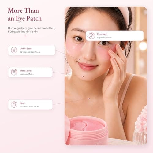 Salmon PDRN 5000ppm Eye Patches with Retinal & 10 Peptides, 60 Patches view 6