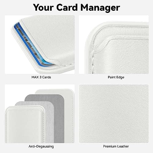 Magnetic Wallet Cell Phone Card Holder for Phone Case with Mag-Safe view 3