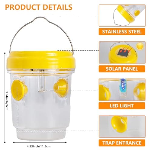 3pc Wasp Traps Outdoor Hanging view 3