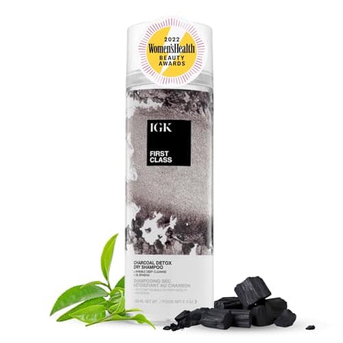 IGK First Class Charcoal Detox Dry Shampoo | Deep Cleansing For Oily Hair & Odor Absorbing | Adds Volume & Texture | For All Hair Types | 6.3 oz view 1