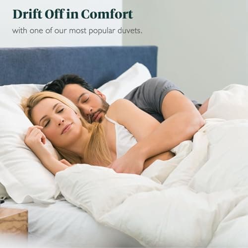 Ltinhome Feathers & Down Comforter, Organic Duvet Insert, 100% Cotton Shell, Ethically-sourced Feathers and Down Filler, All Season Warm, King Size, White view 6