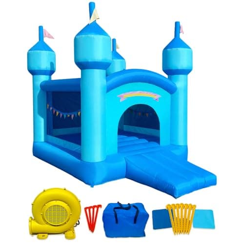 Bounce House Inflatable Bouncy Castle Jump and Slide Toy for Kids Outdoor — image 1