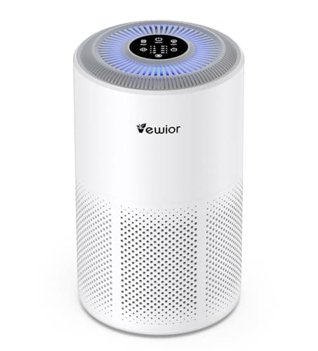 Air Purifiers for Home Large Room Up to 1800 ft², VEWIOR H13 True HEPA Air Filter for Bedroom with Night Light, Fragrance Sponge, Sleep Mode, Timer, Air Cleaner for Smoke, Dander, Pollen view 1