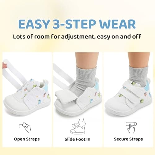 STQ KIDS Baby First Walking Shoes Baby Girls Wide Barefoot Sneakers Lightweight Soft Toddler Shoe Non-Slip Ankle Support view 6