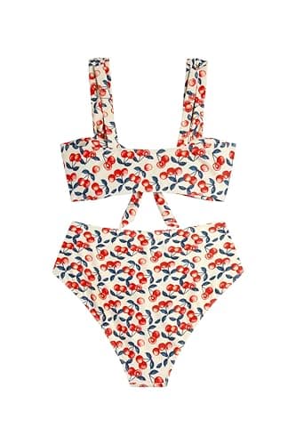 ZAFUL High Waisted Bikini Sets for Women Swim Suits 2026 Tummy Control Ruched Bikini Two Piece Bathing Suit Swimwear view 4