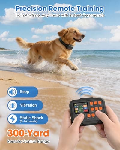 COVONO 3-in-1 Wireless Dog Fence – Master of Precision ±1Ft, Outdoor Electric Fence with Indoor Barrier & Remote Training, IPX7 Waterproof Collar, Beep Vibration Shock Correction, for Dogs 10+ lbs view 5