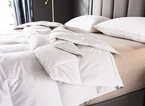 Eastwarmth Lightweight Goose Down Comforter Cooling Blanket Duvet for Summer/Warm Weather,Ultra Soft Fabric 750 Fill Power White King Size view 5