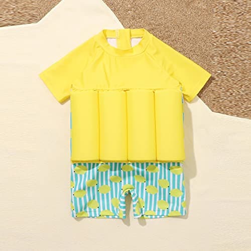 Toddler Float Swimsuit One Piece Beach Sport Summer Swimwear Hawaiian Floral Bathing Suit for Girls Boys view 3