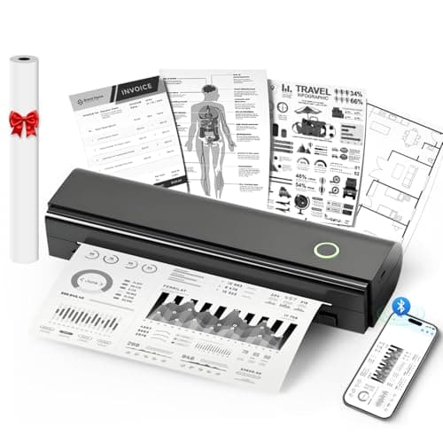 Portable Printers Wireless for Travel, N80 Bluetooth Thermal Printer — image 1