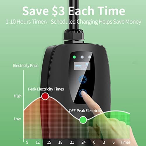 NTONPOWER Tesla Charger 24 Miles Per Hour with Level 1&2 EV Charge 32A/24A16A/10A Optional, UL Listed 16.4Ft Electric Car Charger Use J1772 Plug, Suitable for Most US Models Such As Tesla, Chevrolet view 6