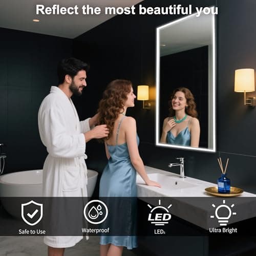 XINGZHI Vanity Mirror Lights, 13FT White LED Light Strip with Button Control & Dimming, USB Powered Makeup Lighting for Vanity Table, Bathroom & Bedroom Mirror Lights Stick on(Mirror Not Included) view 2