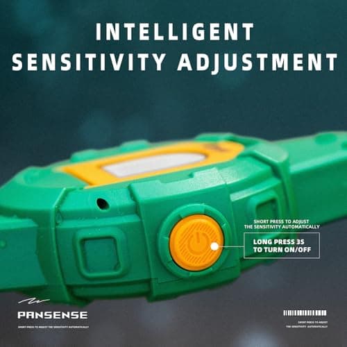 PANCKY Metal Detector for Kids, IP68 Waterproof 3-10 Year Kids Metal Detector Kit with LCD Display, Automatic Sensitivity Adjustment, 6.6" Search Coil, 1.65lb Lightweight, Gift for Boys & Girls, Green view 4