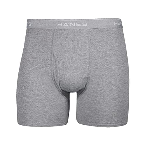 Hanes mens Underwear Boxer Briefs Pack, Cool & Breathable Cotton Moisture-wicking Underwear for Men, No Ride Up view 4