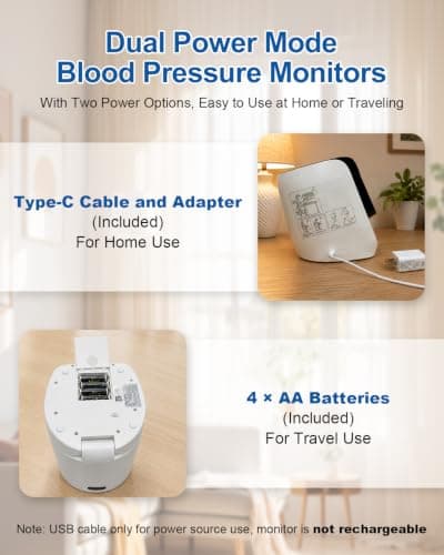 Accurate Upper Arm Blood Pressure Monitor for Home Use, No Wrap BP Machine view 6