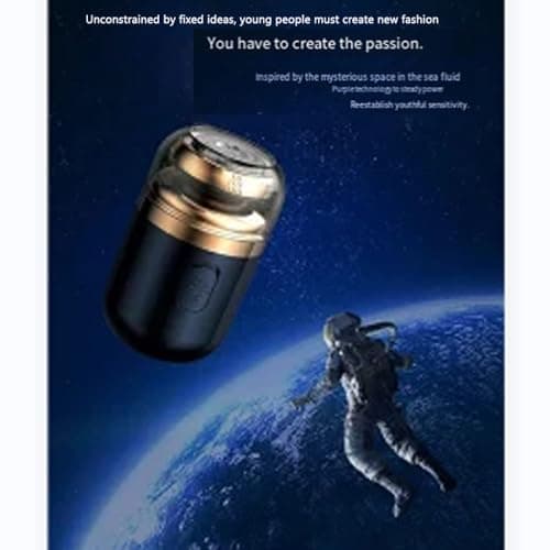 Mini Electric Travel Shaver for MenRechargeable Rotary Shaver WashablePocket Size Shaving Razor PortableClose Shave Beard Trimmer Wet & DryRotary Electrical Shave (White) view 5