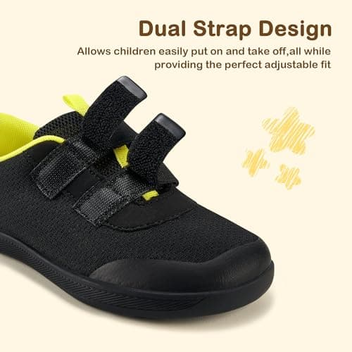 Stelle Toddler Wide Toe Box Barefoot Shoes Kids Sneakers for Boys Girls Zero Drop Minimalist Breathable Lightweight Non Slip Walking Running Shoes view 5