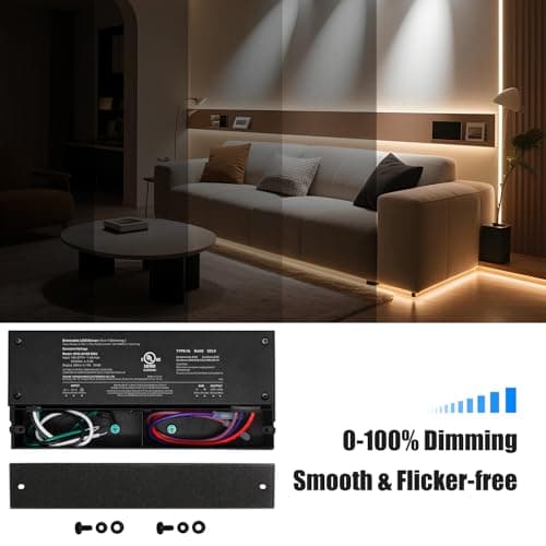 AMAZING POWER 24V LED Driver Dimmable 100W, Power Supply, AC to DC Transformer for LED Lighting, Compatible with ELV, TRIAC dimmers, UL Listed view 3