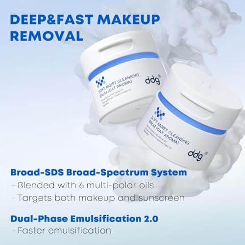 ddg Soft Moist Cleansing Balm-Makeup Remover Balm for Sensitive Skin,Eye Makeup Remover & Facial Cleanser for Waterproof Makeup Removal,Oil Based Balm,Nourishing & Hydrating,3.38 fl oz/100ml view 4