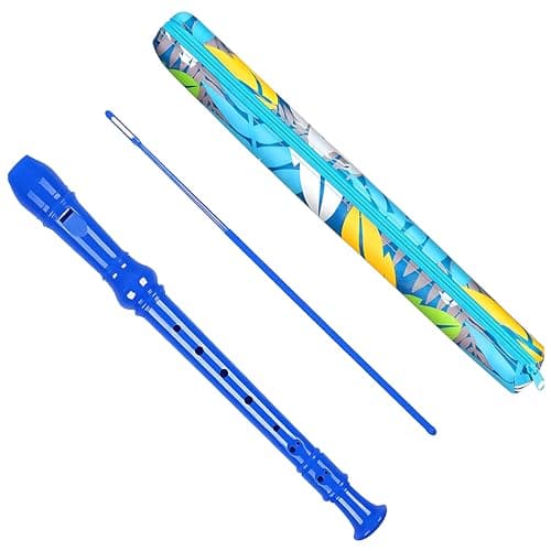 Descant Soprano Recorder Music Recorder Instrument for Kids Flute Kids Recorder with Cleaning Rod + Case Bag — image 1