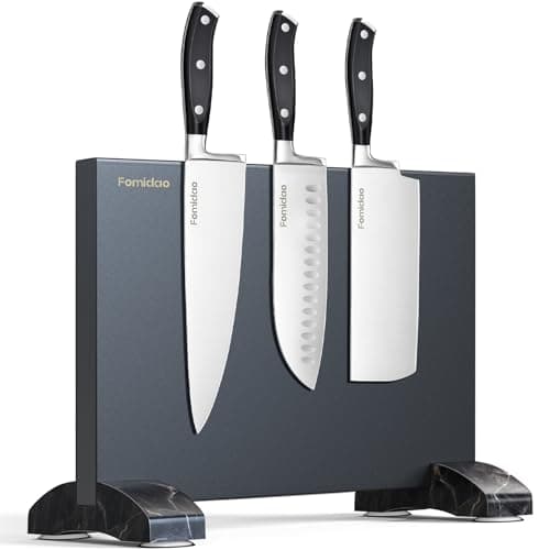 4 Pieces Knife Block Set With Magnetic Knife Block Holder, Ultra-Sharp Japanese Kitchen Knife Set, High-carbon Steel Chef Knife Sets With Full Tang Handle Design — image 1