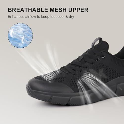 Hawkwell Men's CrewStep Elite Non Slip Work Shoes Slip Resistant Food Service Shoes Lightweight Chef Kitchen Restaurant Casual Walking Sneakers view 4