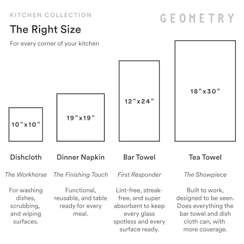 GEOMETRY Spring Kitchen Towels - Quick Dry Microfiber Cloth Spring & Summer Dish Towels for Kitchen Drying - Premium Quick Dry Towel - Cute Banana Lines, 18" x 30" - 1-Pack view 7