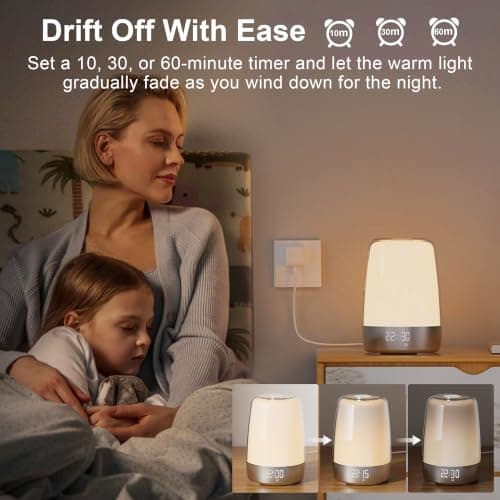 Vicsoon Sunrise Alarm Clock with Wake Up Light for Bedrooms Adults Kids view 5