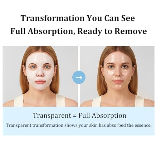 MUQIAN Rosemine Deep Collagen Anti-Wrinkle Lifting Overnight Mask Facial sheet masks with low molecular weight collagen for lifting, firming, and moisturizing 5 Packs view 5