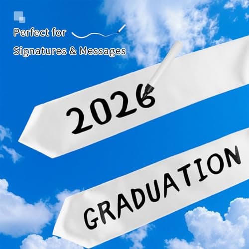 Oeyliz Graduation Stole Class of 2026 Stoles for Graduation 2026 Unisex Adults Blank Graduations Stole 72 Inch view 6