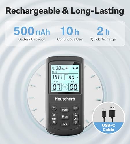 TENS Unit Muscle Stimulator for Pain Relief, EMS Massager, Dual Channel view 6