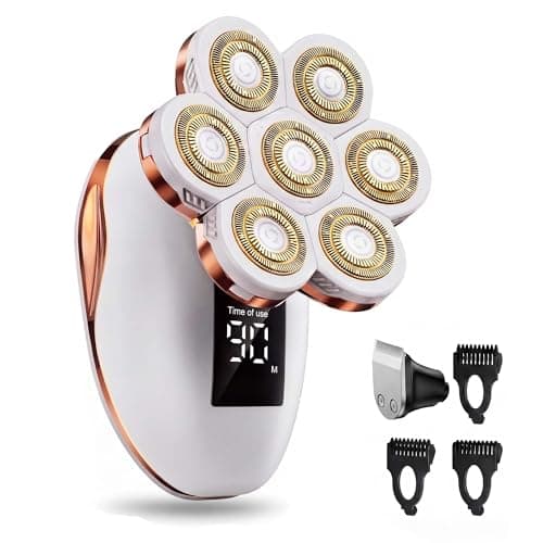 Electric Razors for Women- 2 in1 7D Rotary Shaver for Legs and Bikini Line | IPX7 Waterproof Wet Dry Hair Remover, LED Display & Travel Lock for Legs, Face, Arms, Bikini Area — image 1