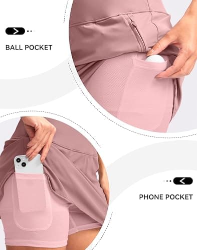 G Gradual Golf Skirts for Women Zipper Pockets High Waisted Skorts for Woman Tennis Athletic Workout Casual Summer view 5