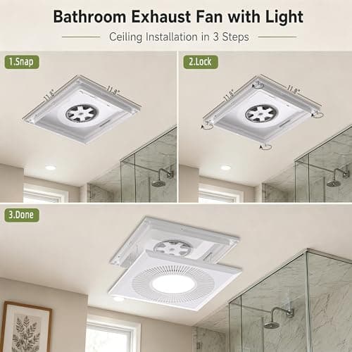 AIMEZDA bathroom fan light view 6