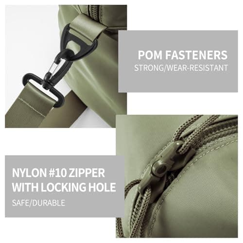 Travel Duffle Bag,Sport Gym Bag for Men And Women with Wet Pocket,Weekender Bag Carry On Tote Bags for Airplane Army Green view 4