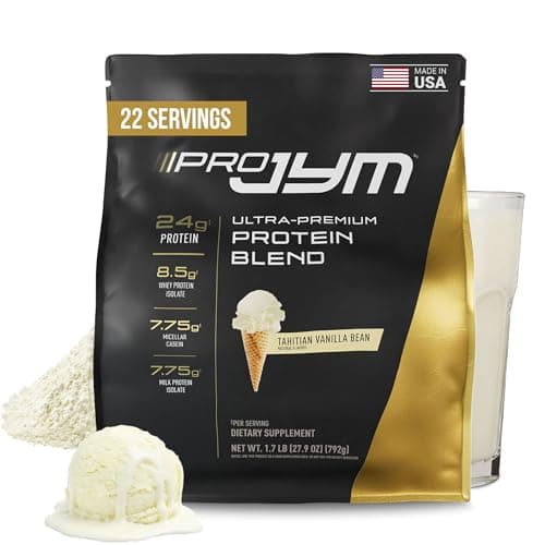 JYM Supplement Science Pro JYM Tahitian Vanilla Protein Powder - Whey Protein Isolates, Casein, & Milk Protein, Lean Muscle Building for Men & Women, 22 Servings